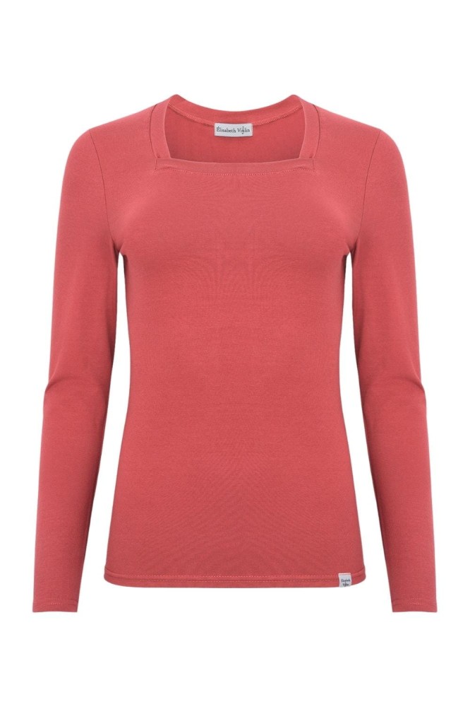 ERICA z długimi rękawami Garnet Rose przód.jpg