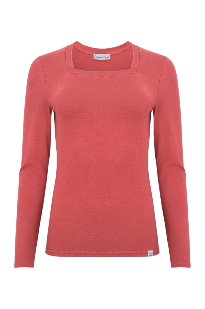 ERICA z długimi rękawami Garnet Rose przód.jpg