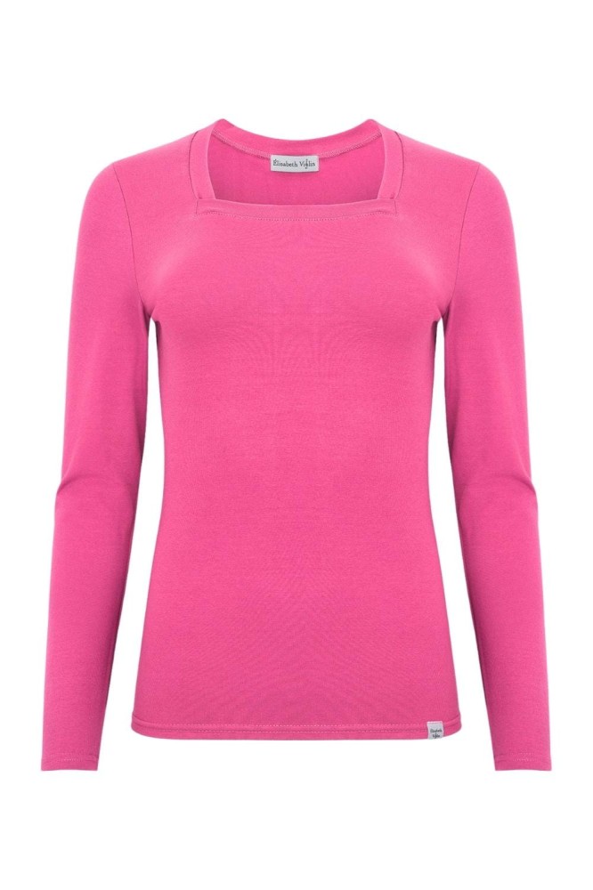 ERICA z długimi rękawami Shocking Pink przód.jpg