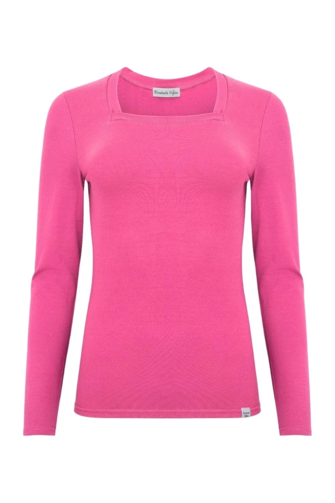 ERICA z długimi rękawami Shocking Pink przód.jpg