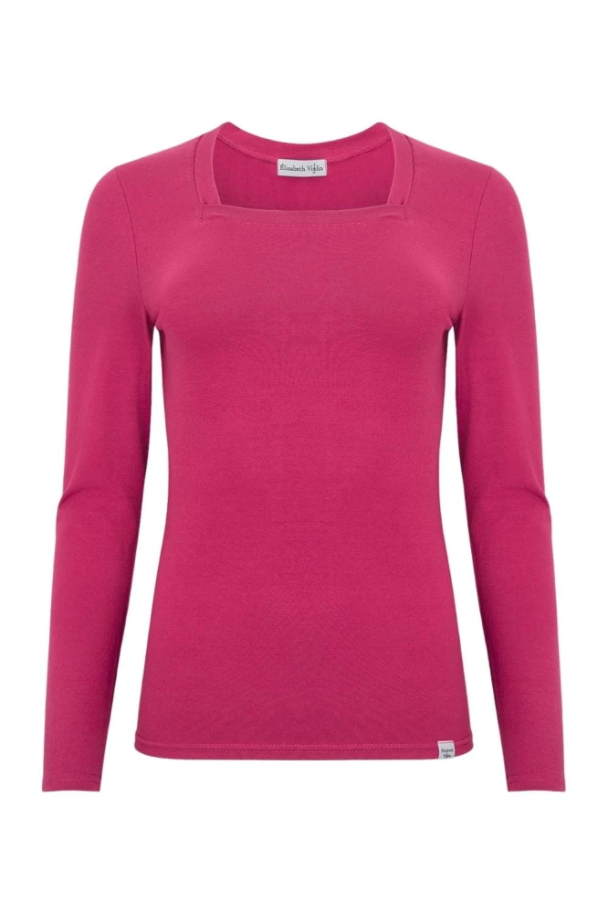 ERICA z długimi rękawami Pink Peacock przód.jpg