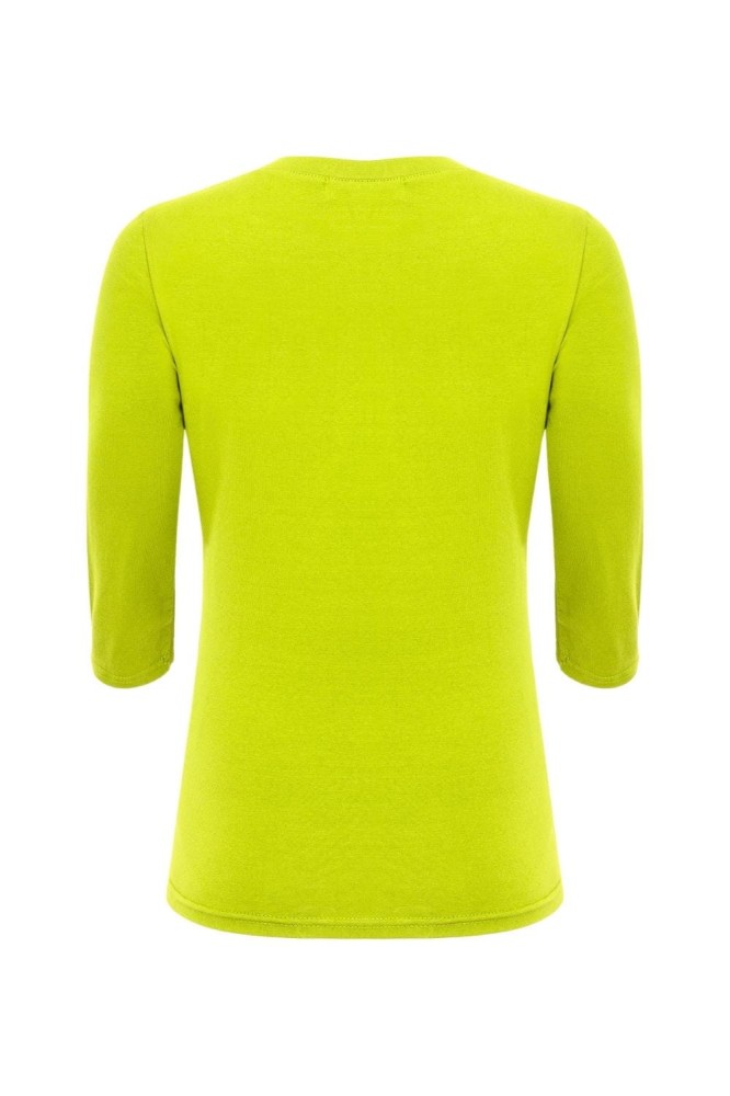 ERICA z rękawami 3:4 Bright Chartreuse tył.jpg