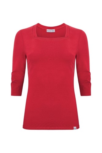 ERICA z rękawami 3:4 Jalapeño Red przód.jpg