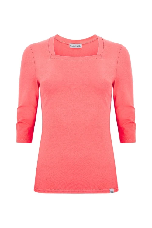 ERICA z rękawami 3:4 Tea Rose przód.jpg