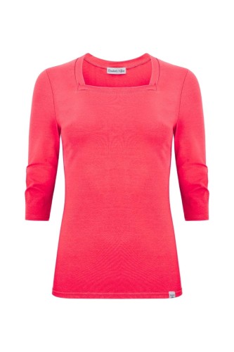 ERICA z rękawami 3:4 Rouge Red przód.jpg