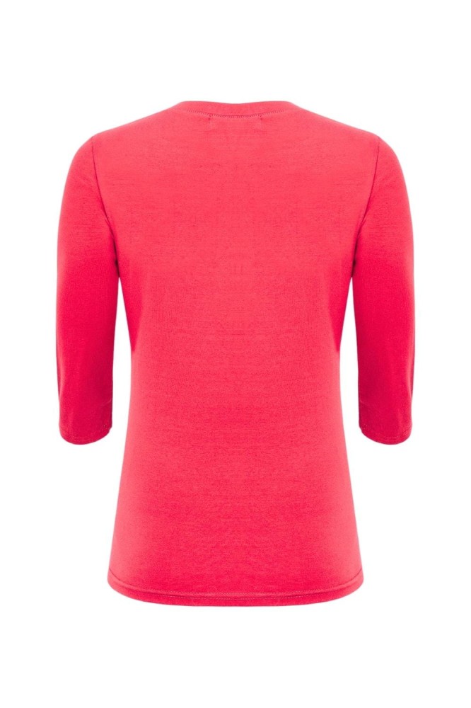 ERICA z rękawami 3:4 Rouge Red tył.jpg