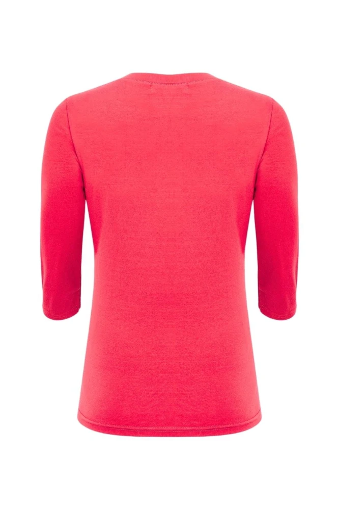 ERICA z rękawami 3:4 Rouge Red tył.jpg