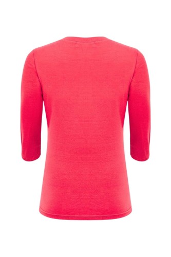 ERICA z rękawami 3:4 Rouge Red tył.jpg