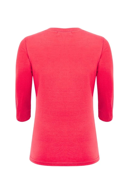 ERICA z rękawami 3:4 Rouge Red tył.jpg