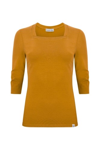 ERICA z rękawami 3:4 Sudan Brown przód.jpg