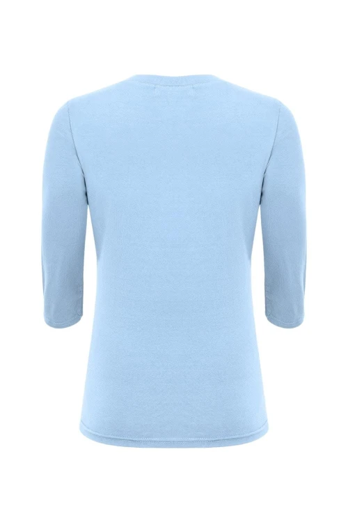 ERICA z rękawami 3:4 Dusk Blue tył.jpg