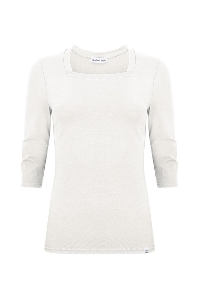 ERICA z rękawami 3:4 Star White przód.jpg