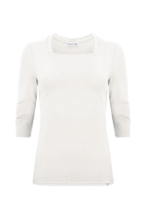 ERICA z rękawami 3:4 Star White przód.jpg