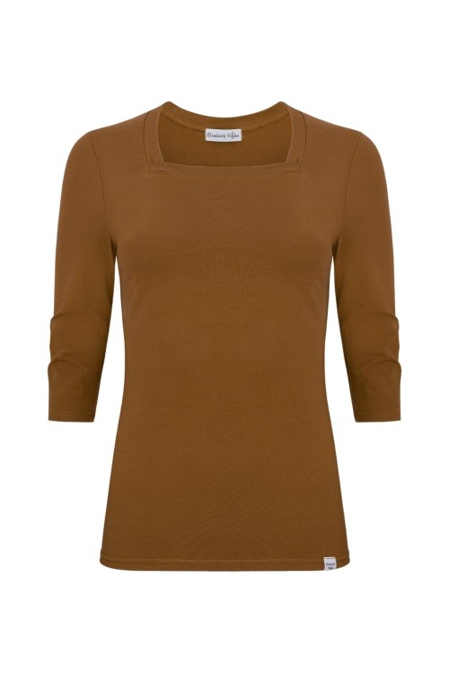ERICA z rękawami 3:4 Toffee przód.jpg