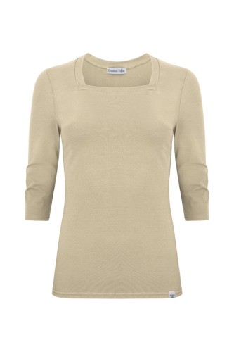 ERICA z rękawami 3:4 Brown Rice przód.jpg