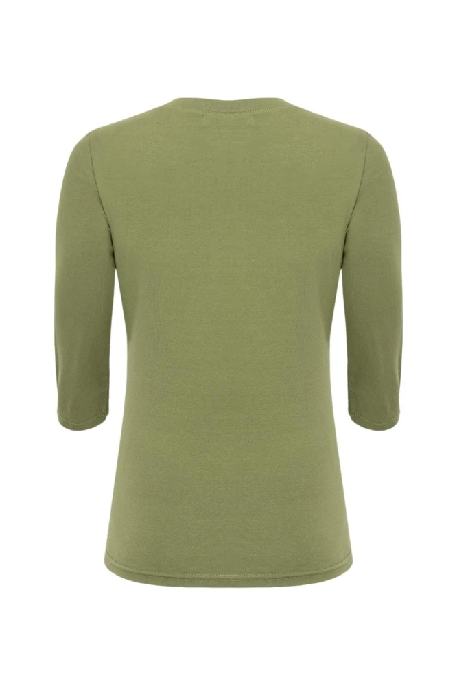 ERICA z rękawami 3:4 Oil Green tył.jpg
