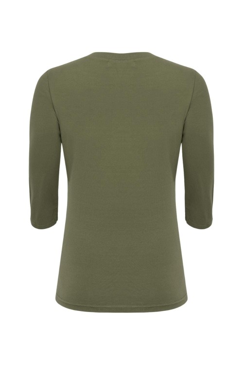 ERICA z rękawami 3:4 Dusty Olive tył.jpg