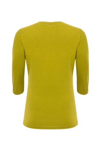 ERICA z rękawami 3:4 Golden Olive tył.jpg