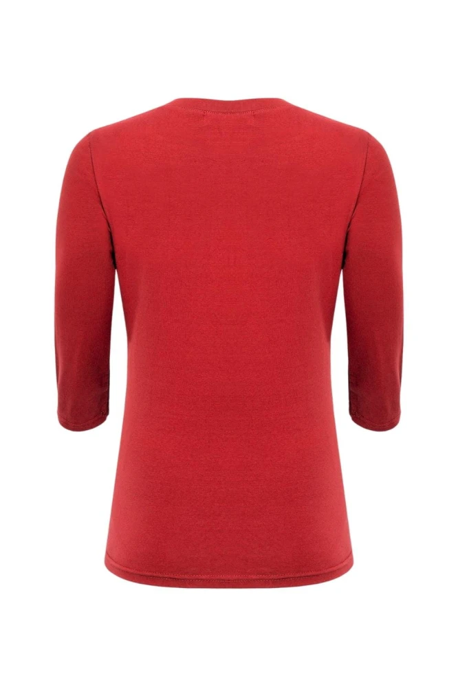 ERICA z rękawami 3:4 Ribbon Red tył.jpg
