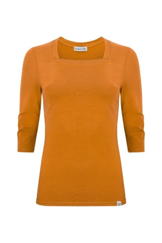 ERICA z rękawami 3:4 Golden Ochre przód.jpg