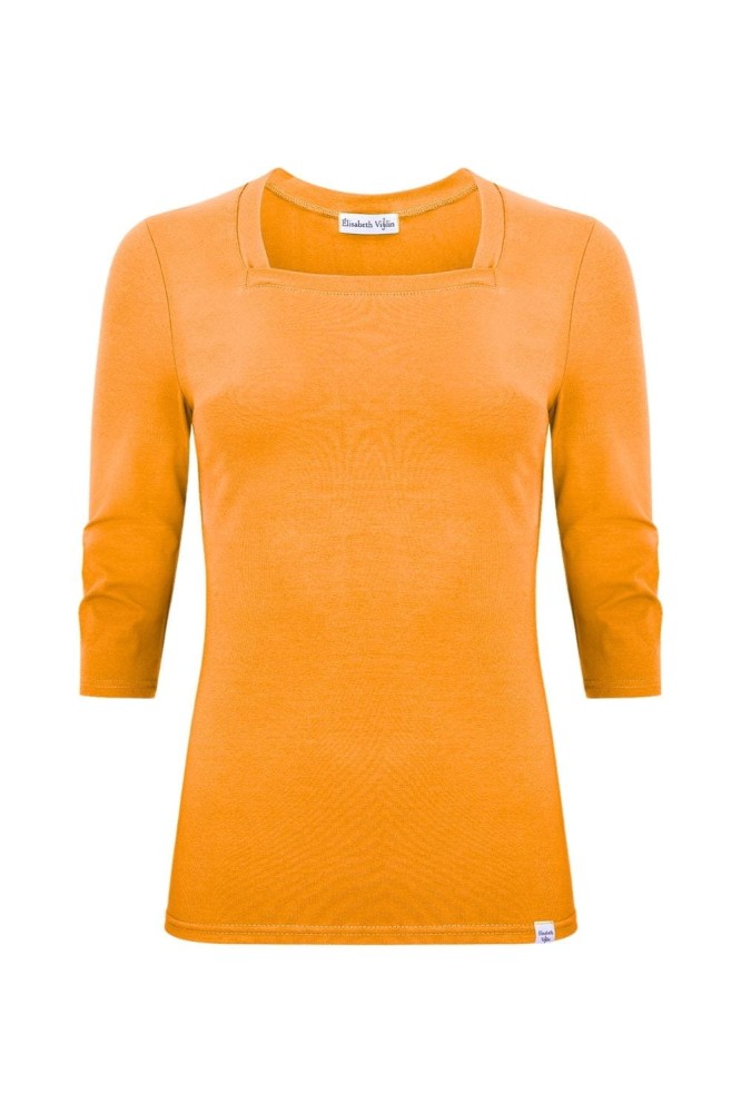 ERICA z rękawami 3:4 Blazing Orange przód.jpg