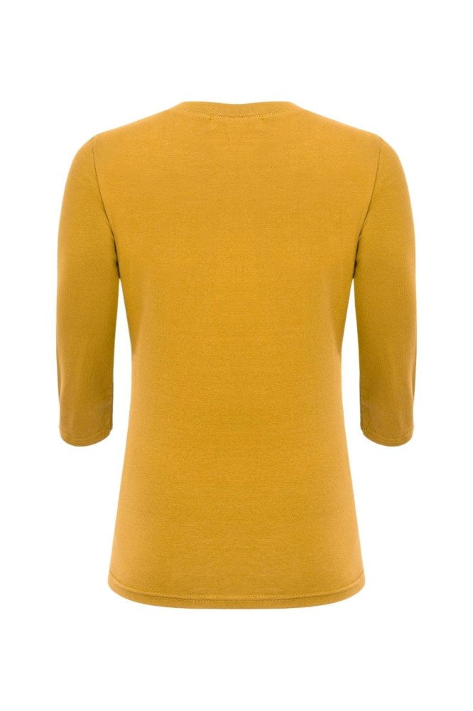ERICA z rękawami 3:4 Bright Gold tył.jpg