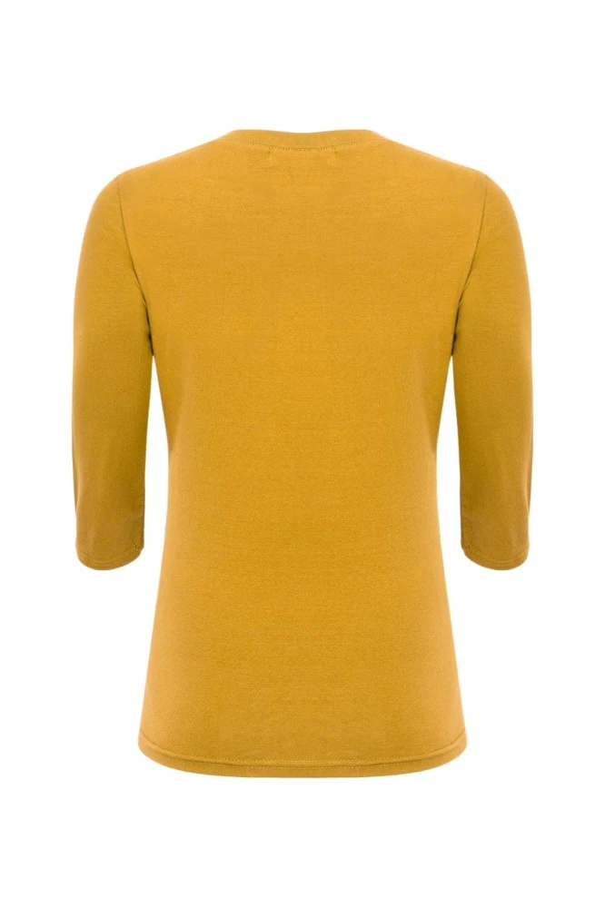 ERICA z rękawami 3:4 Bright Gold tył.jpg