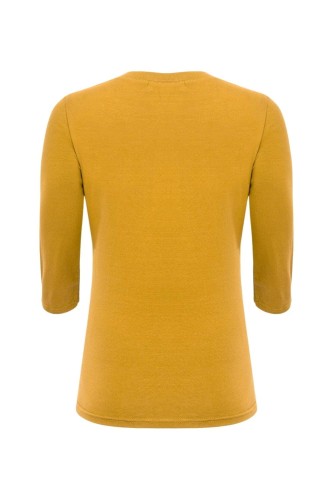 ERICA z rękawami 3:4 Bright Gold tył.jpg