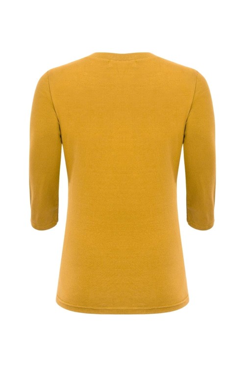 ERICA z rękawami 3:4 Bright Gold tył.jpg