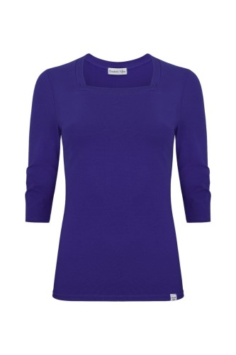 ERICA z rękawami 3:4 Clematis Blue przód.jpg