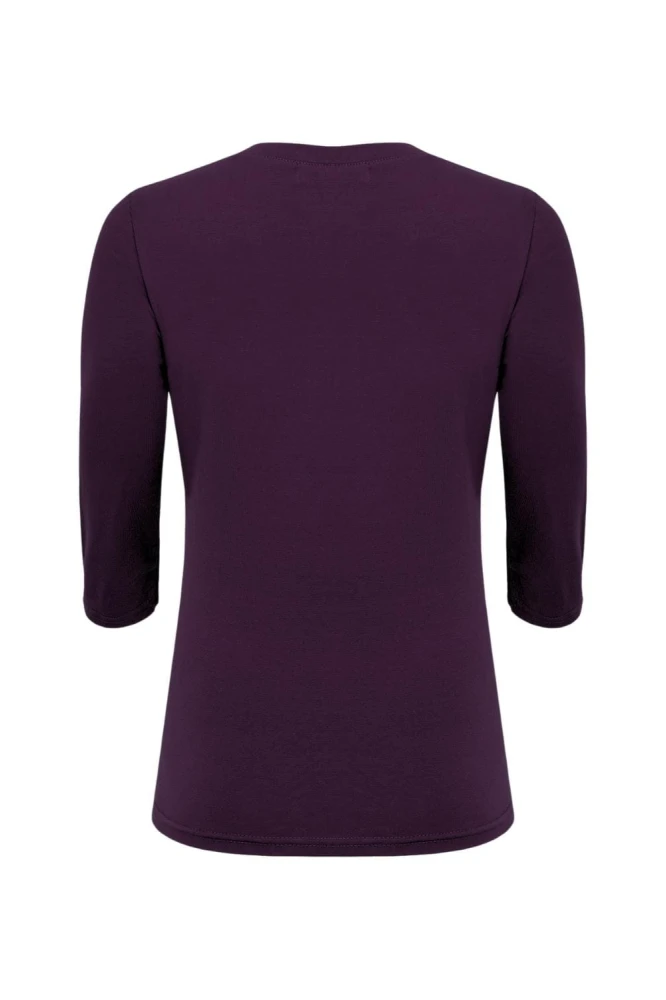 ERICA z rękawami 3:4 Plum Purple tył.jpg