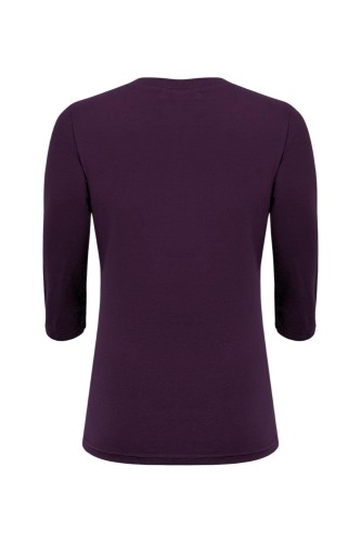 ERICA z rękawami 3:4 Plum Purple tył.jpg