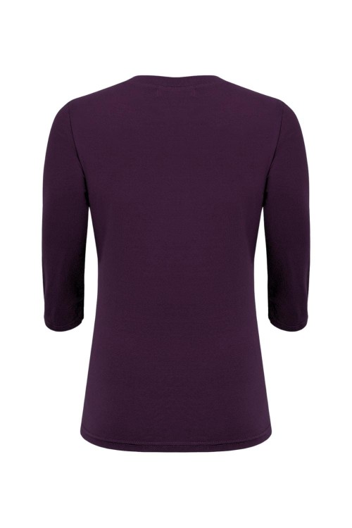 ERICA z rękawami 3:4 Plum Purple tył.jpg