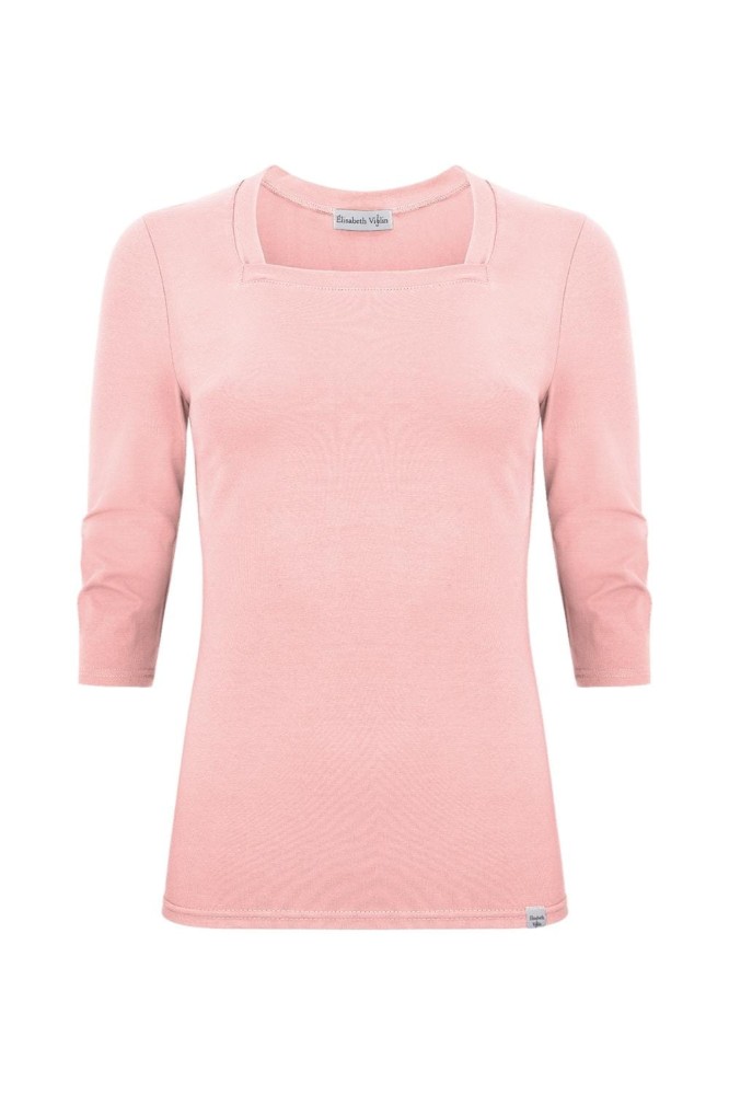 ERICA z rękawami 3:4 Misty Rose przód.jpg