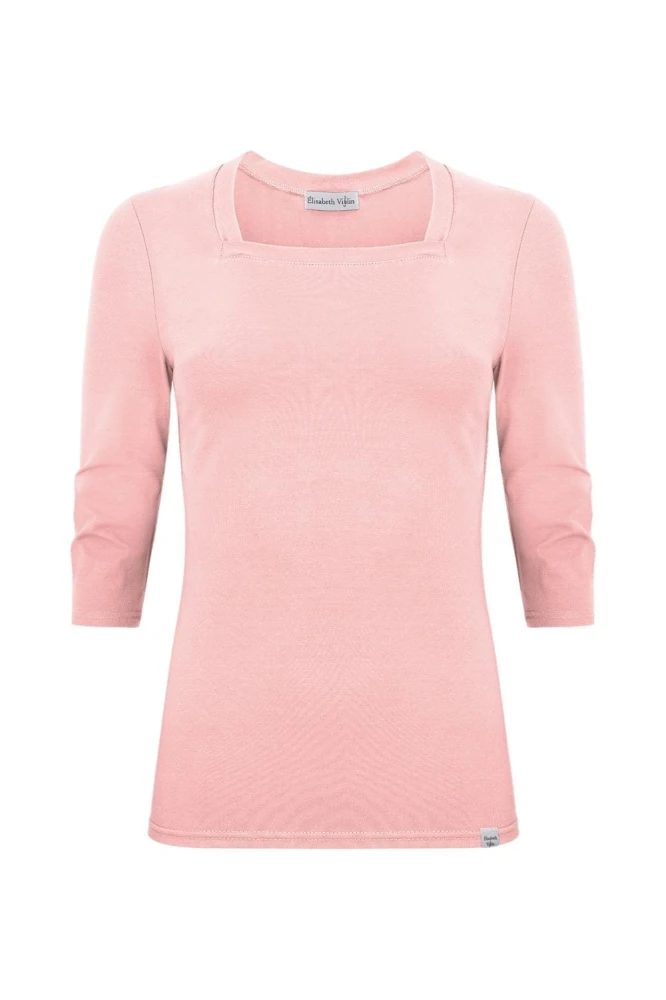 ERICA z rękawami 3:4 Misty Rose przód.jpg
