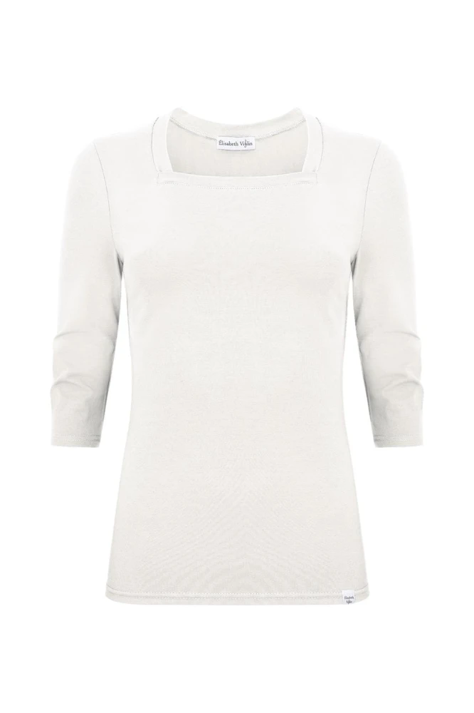 ERICA z rękawami 3:4 Star White przód.jpg