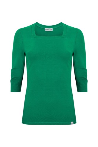 ERICA z rękawami 3:4 Deep Green przód.jpg