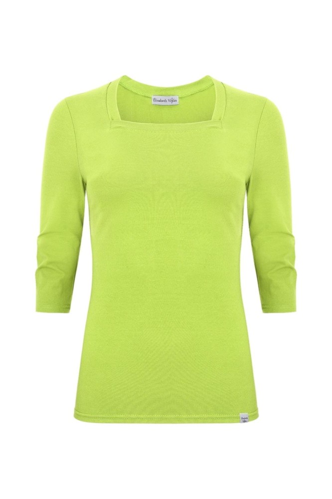ERICA z rękawami 3:4 Green Glow przód.jpg