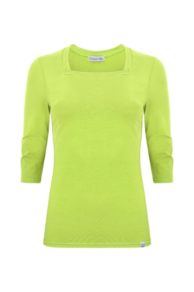 ERICA z rękawami 3:4 Green Glow przód.jpg