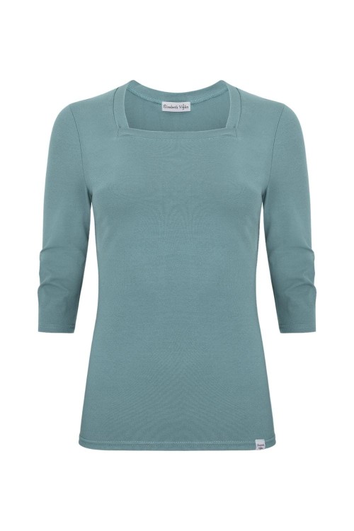 ERICA z rękawami 3:4 Smoke Blue przód.jpg