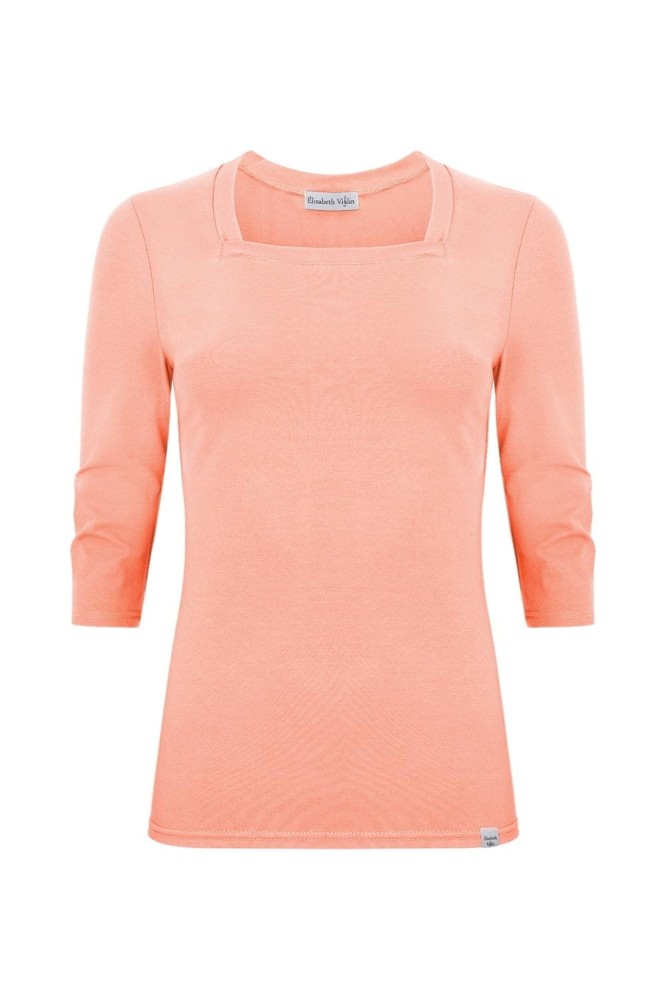 ERICA z rękawami 3:4 Coral Cloud przód.jpg