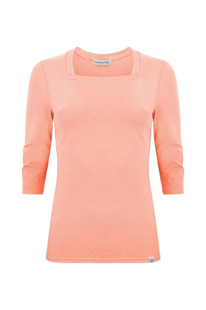 ERICA z rękawami 3:4 Coral Cloud przód.jpg