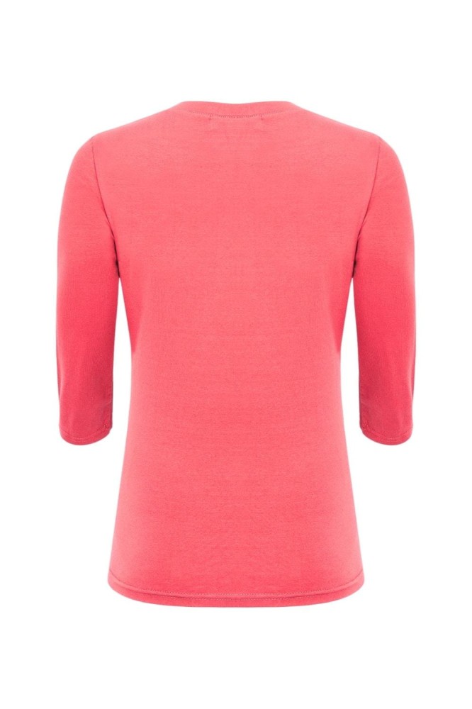 ERICA z rękawami 3:4 Sunkist Coral tył.jpg