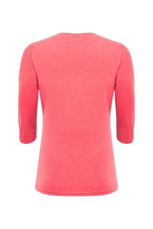 ERICA z rękawami 3:4 Sunkist Coral tył.jpg