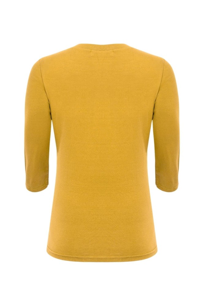 ERICA z rękawami 3:4 Mineral Yellow tył.jpg