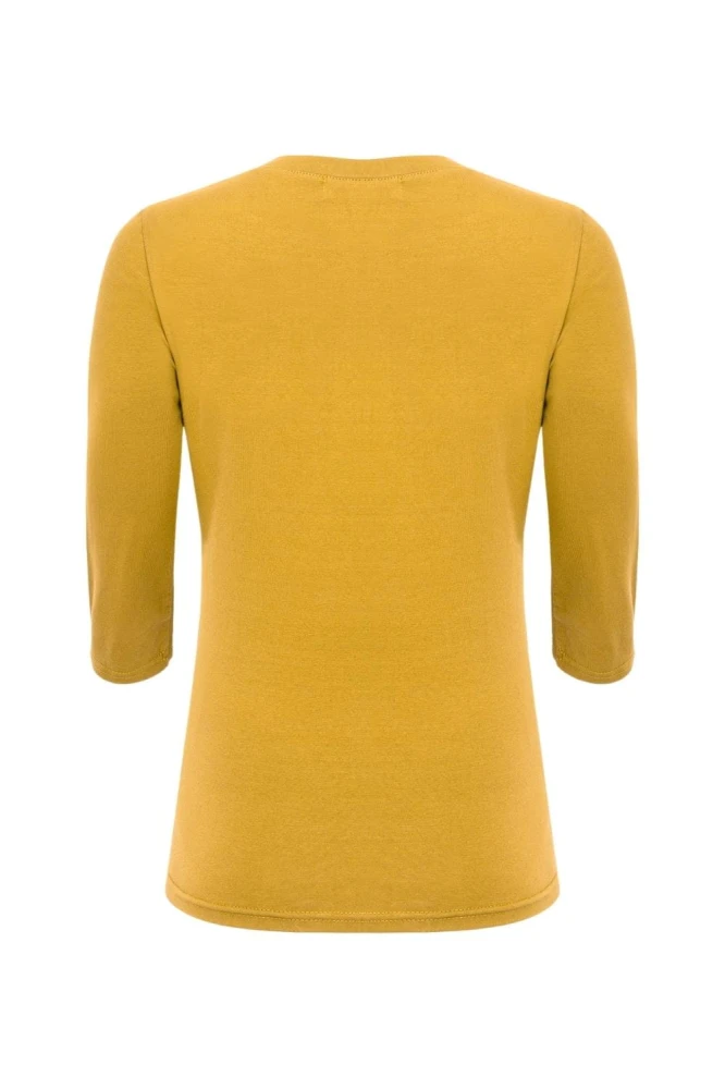 ERICA z rękawami 3:4 Mineral Yellow tył.jpg