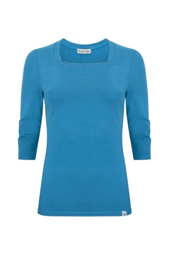 ERICA z rękawami 3:4 Vivid Blue przód.jpg