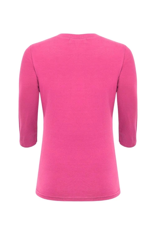 ERICA z rękawami 3:4 Shocking Pink tył.jpg