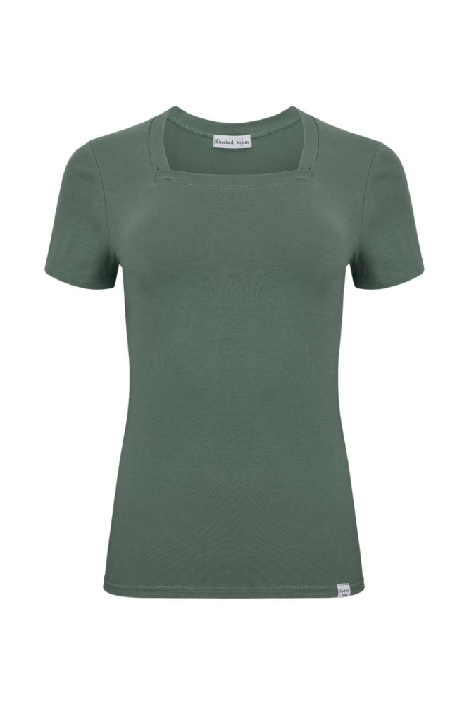 ERICA z krótkimi rękawami Balsam Green przód.jpg