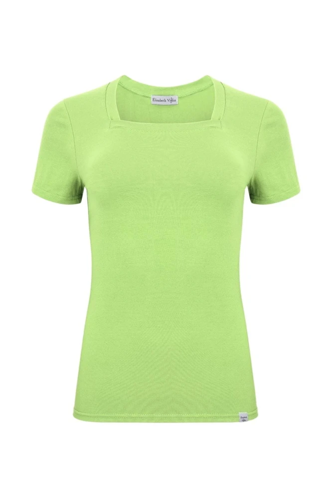 ERICA z krótkimi rękawami Sap Green przód.jpg